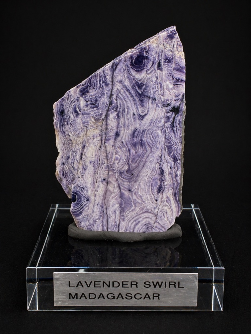 Polished Lavender Swirl Jasper specimen(Madagascar)